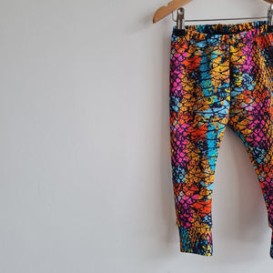 'Mermaid in the net' kids festival leggings