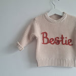 Hand embroidered jumper with personalisation